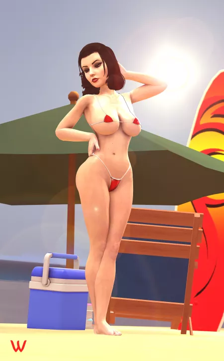 Posing on the Beach [Wildy] by [deleted]