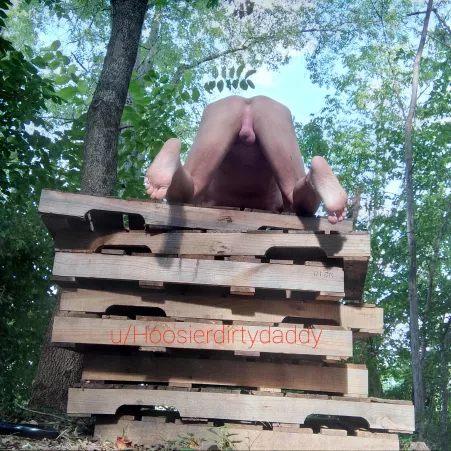 Posing on the pallets by Hoosierdirtydaddy