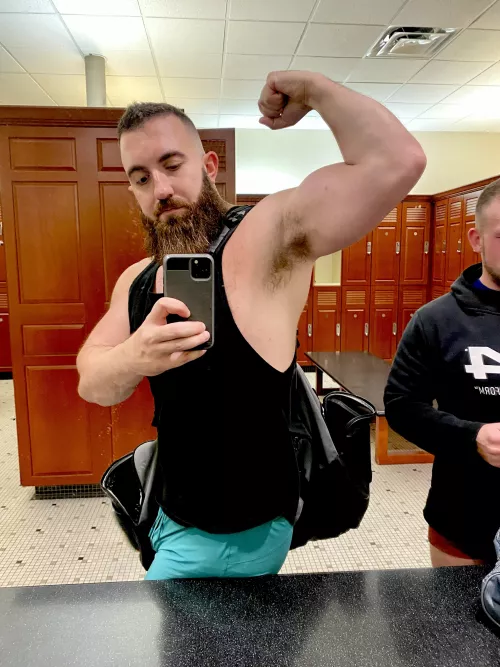 Post arm day pump got me sweaty by pakman1991