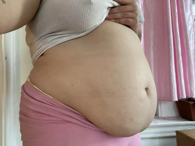 Post chicken and waffle stuffing 🤤 by ledalavandula