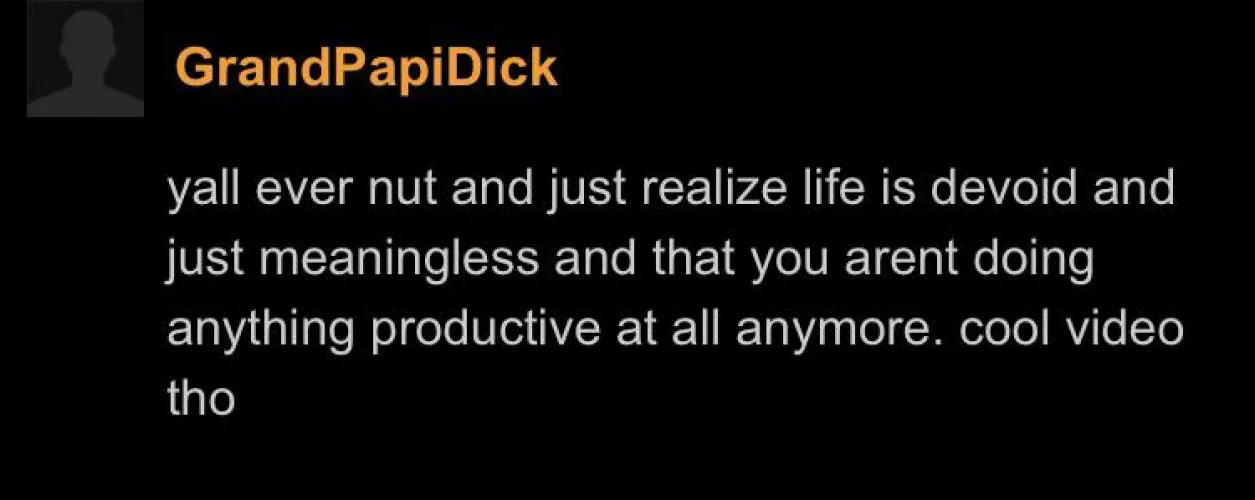 Post Nut Depression 😔 by BeautifulPurchase2