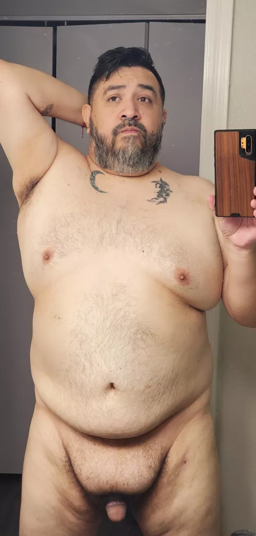 Post shower, still self conscious about my body. by Saltysenorito