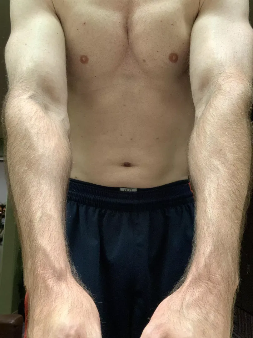 Post workout furry forearms posted by noonewouldbelieveme9