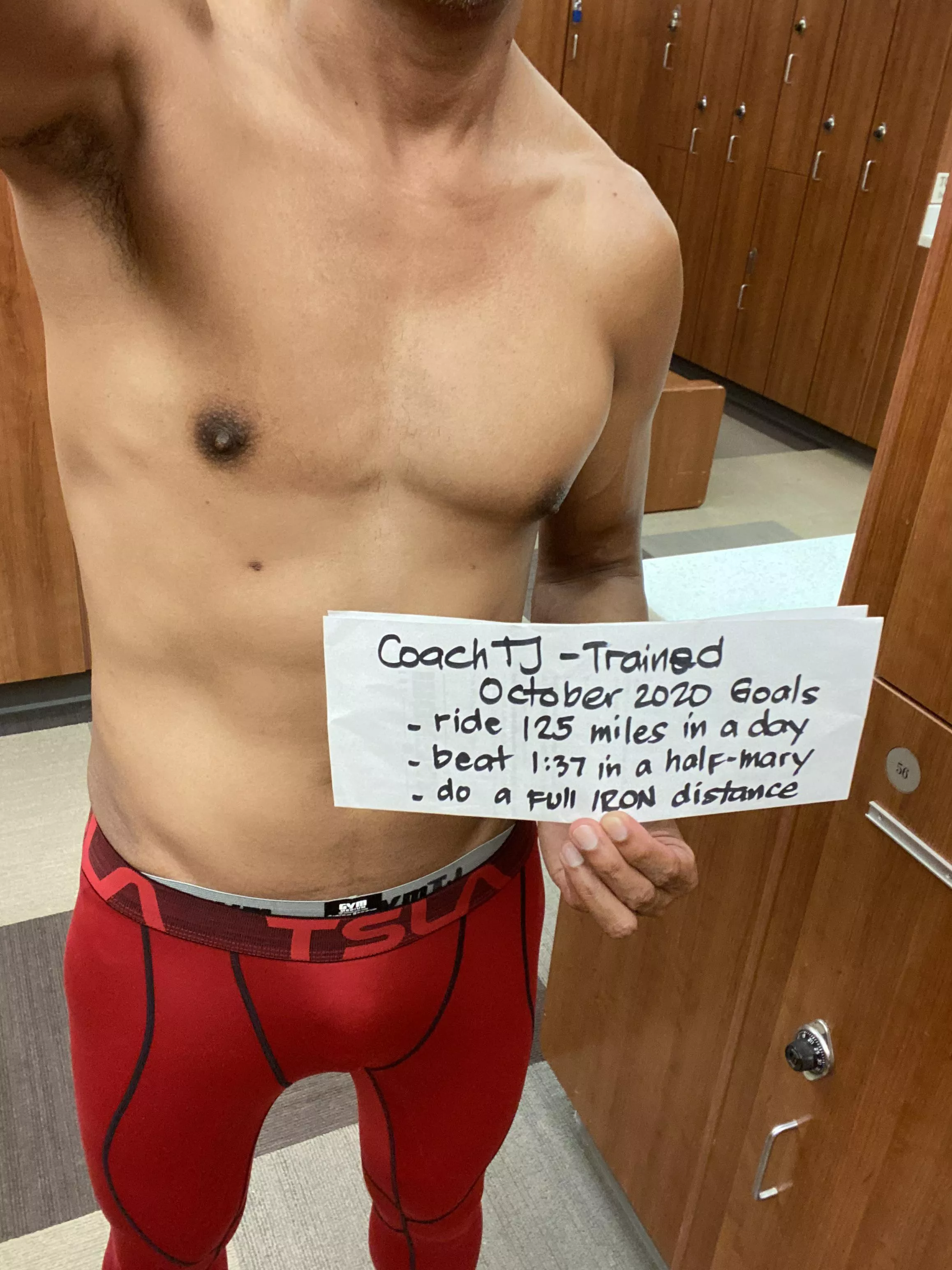 Post-core workout. Lofty goals for October but we push to be better. posted by CoachTJTeam