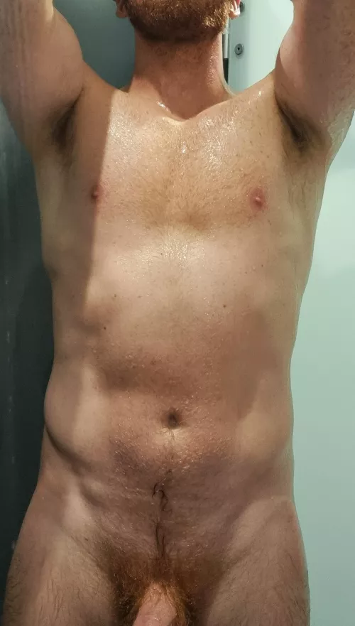 Post-gym shower by Fireshine91