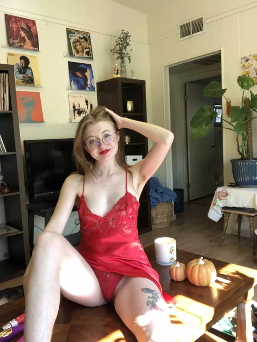 POV: You looked through the window and finally caught a glimpse of me in lingerie by strawberrycakedup