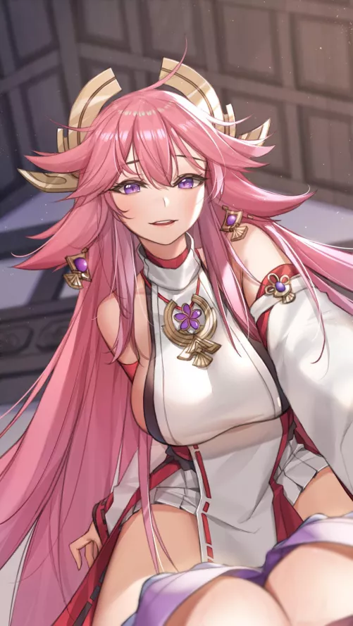 POV: You’re Ei… Literally (Yae x Ei) [piYO] by YuriOverLife