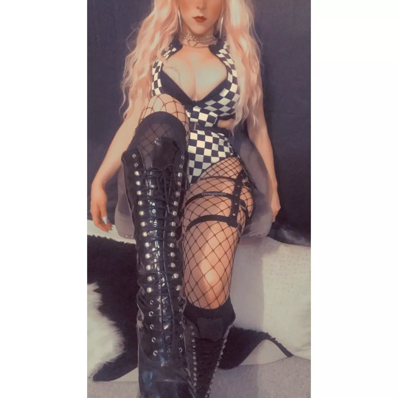 POV: you’re on your knees waiting patiently for permission to worship my shiny boots posted by Penny_Plentiful