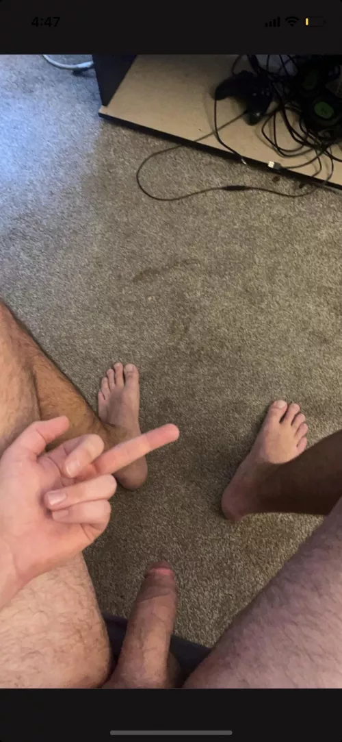POV you’re worshipping my size 13 stinky feet and look up to see me disgusted by you by haslub99