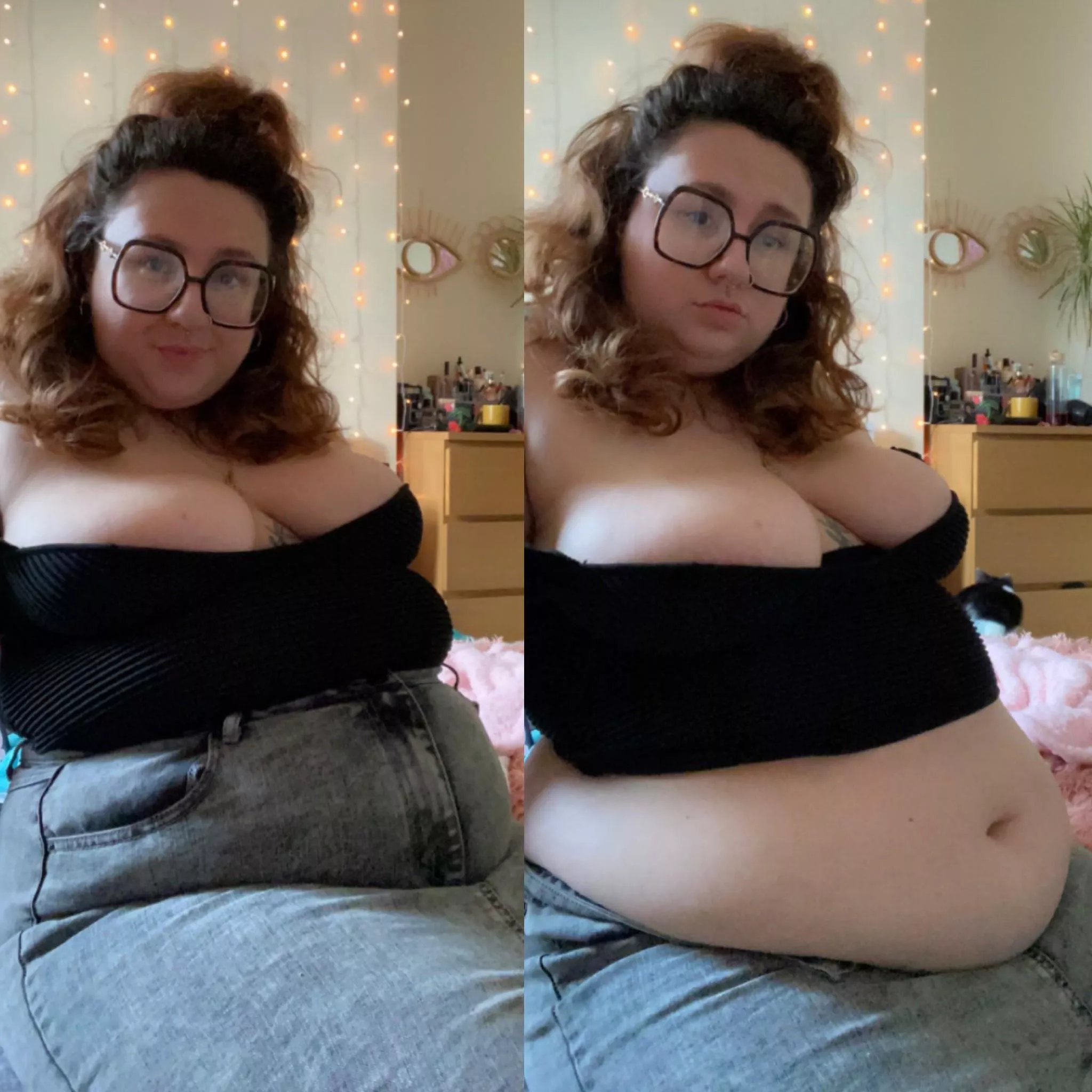 POV: you’ve taken me on a date and stuffed me senseless… what next? 🐷 posted by freya_fox24