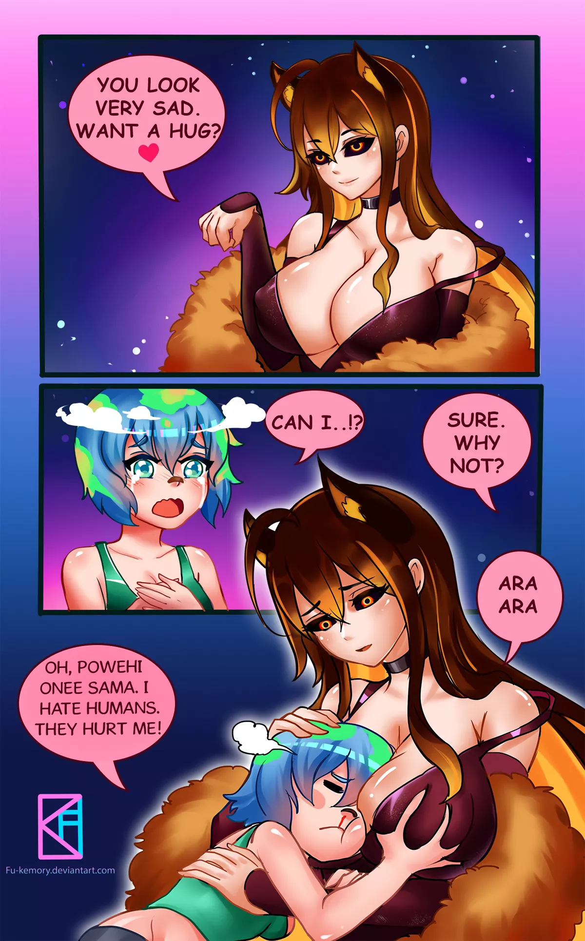 Powehi-sama will protect her Earth-chan (Earth Day) posted by PowehiSama