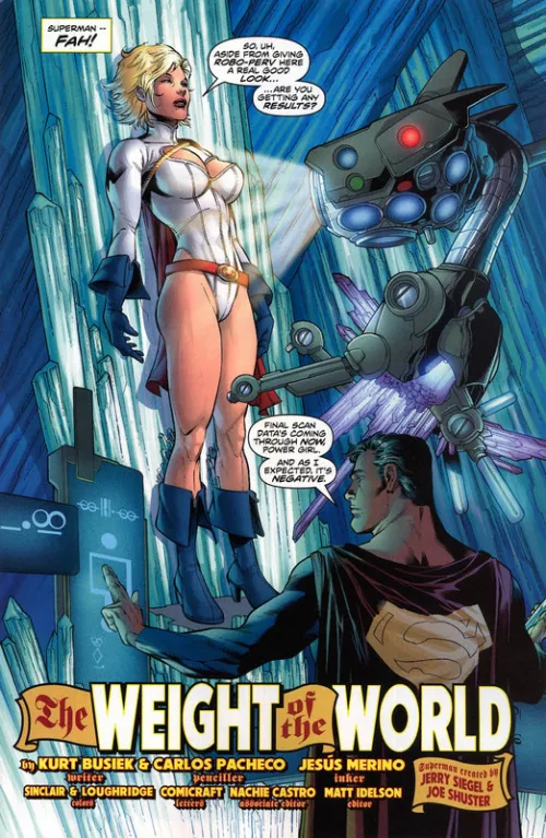 Power Girl getting scanned [Superman #662] by AlohaWarrior35