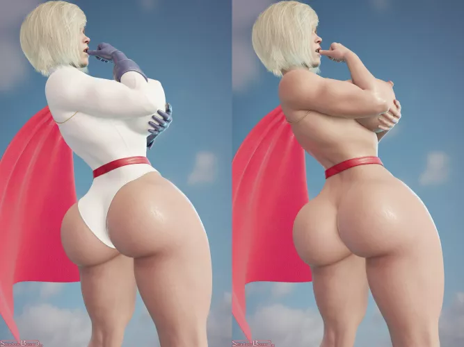 Power Girl - Power Booty (ShadowBoxer3D) [DC] by Kuro-Oji