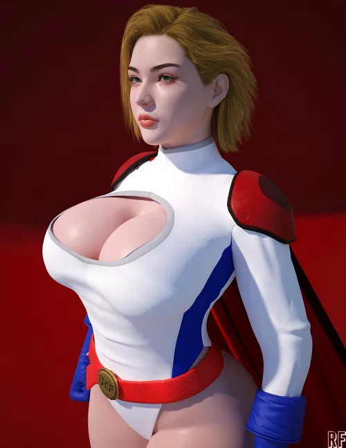 Power Girl (Rude Frog 3D) by Mxfyn