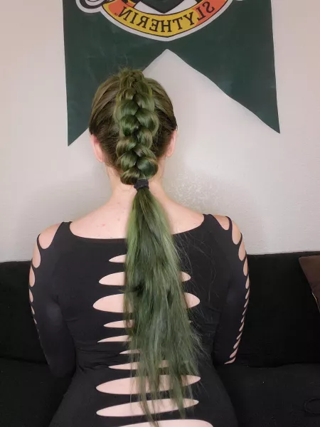 Practicing a Dutch braid for a costume. I like it so far! by PenelopeSilver