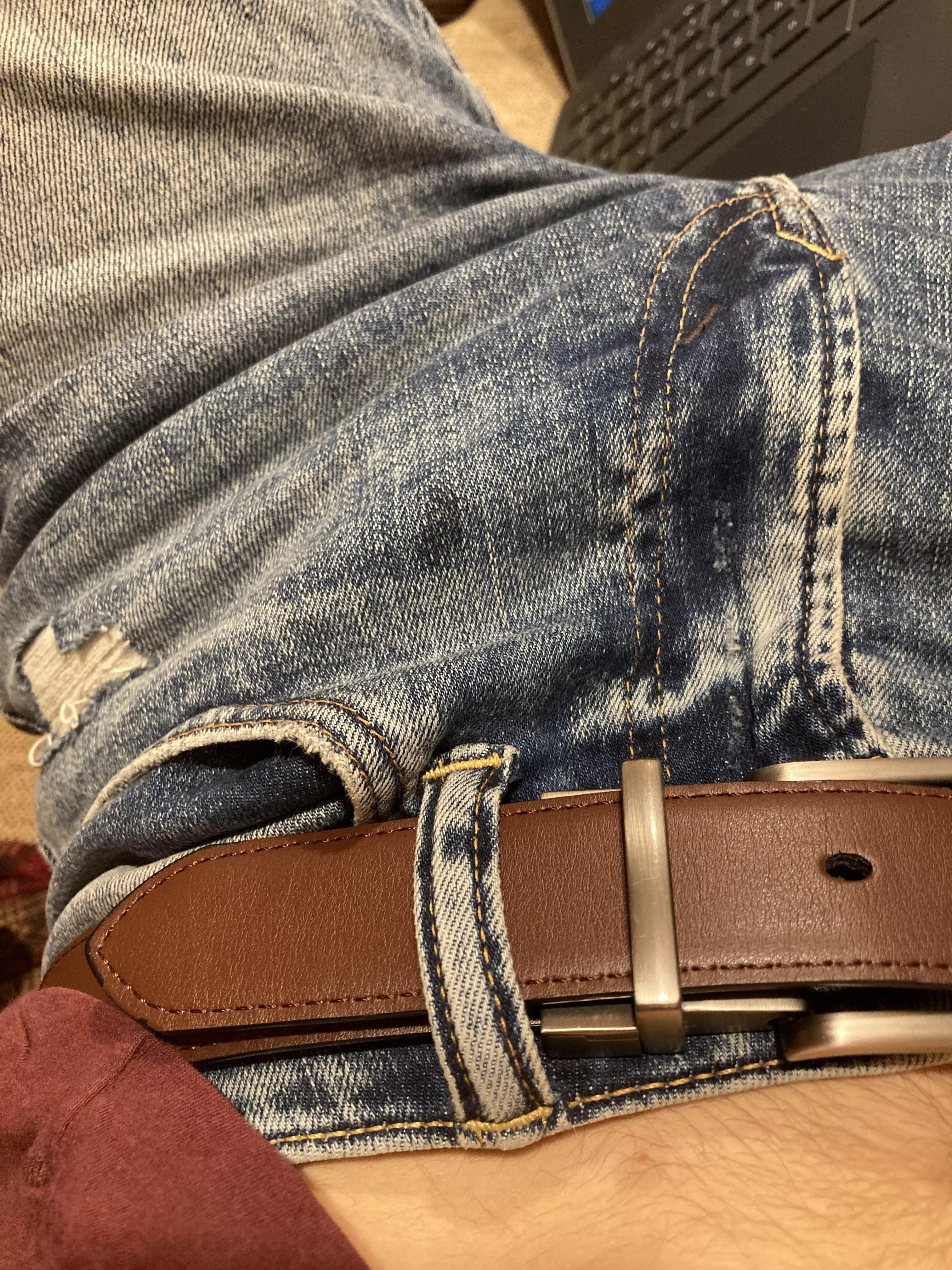 precum through the jeans…oops posted by Gmako