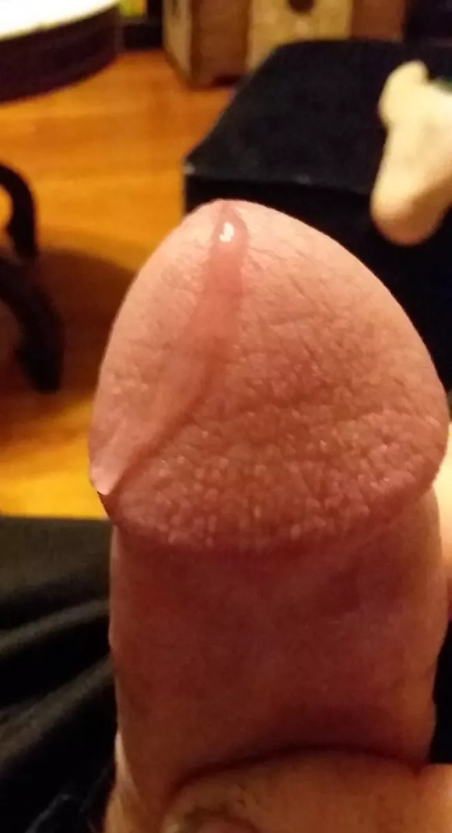 Precumming! I stay like this. If only I could find a Woman that likes to cum as much as I do. 😉 posted by Rock_Drummer_1971