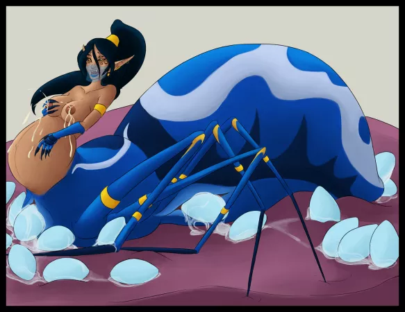 Pregnant Drider by spiderbutt_