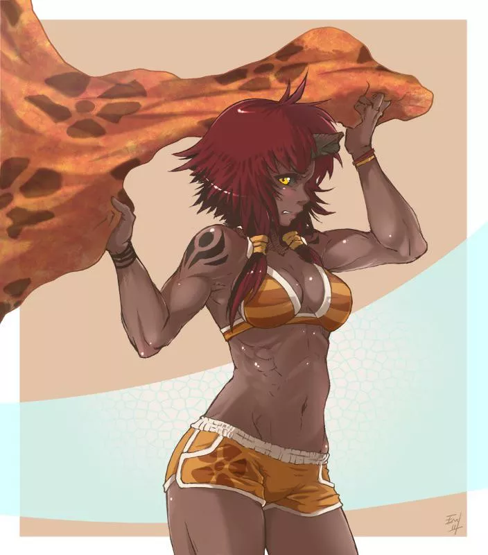 Prepared for the beach posted by HazardouzBird