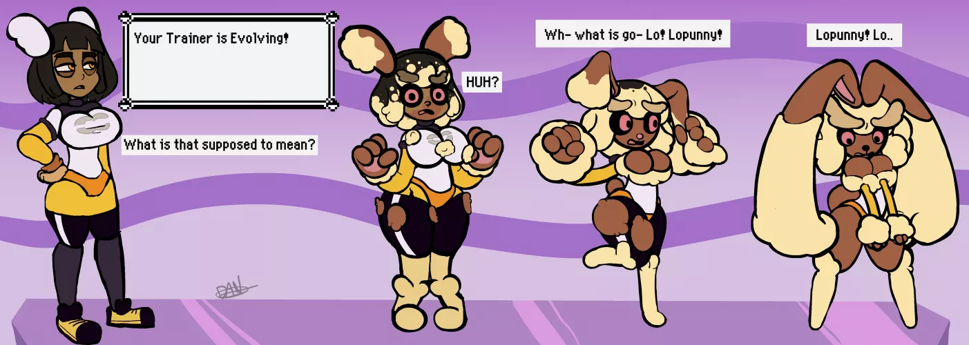 Press B to stop (Lopunny TF) by borrinlequine