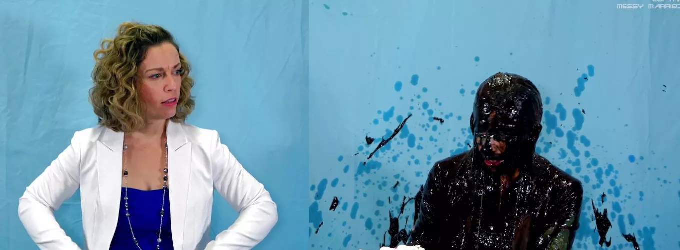 Pretty girl gets trashed for National Cake Day by sigsigsignify