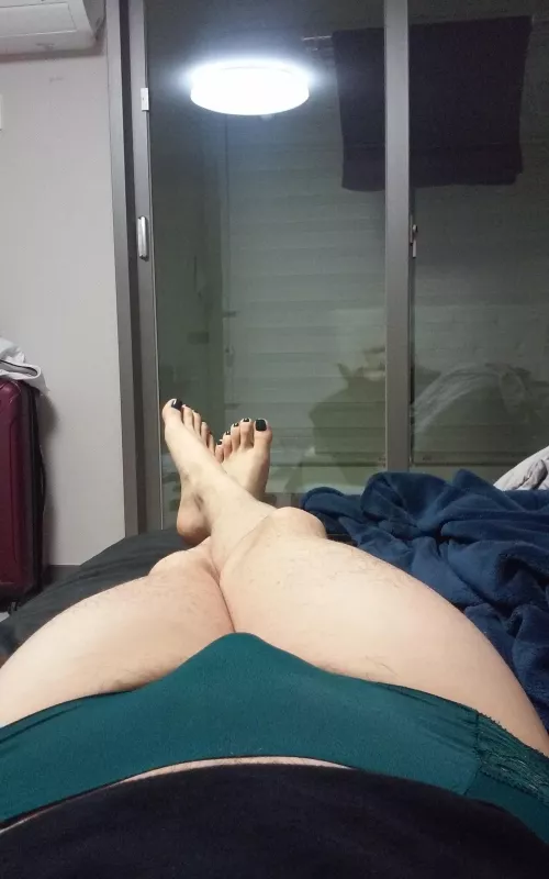 Pretty toes and panties make me feel sexy. by FoxxiFeet