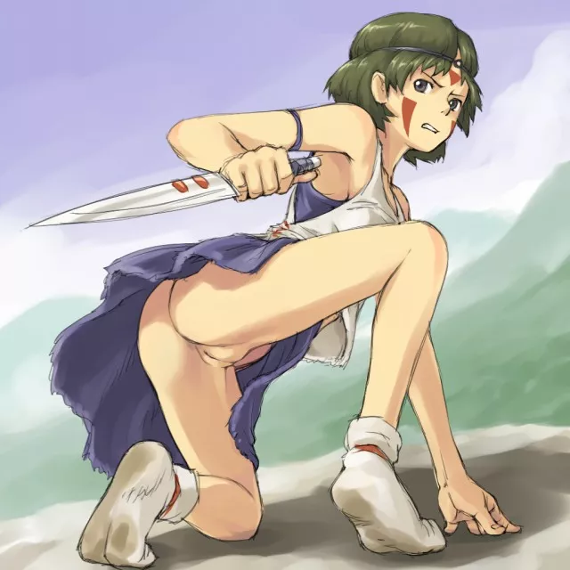 [Princess Mononoke] doesn't wear panties posted by pornifile