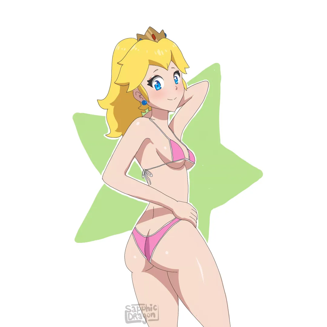 Princess Peach in a bikini [sapphic_dragon] posted by sapphic_dragon