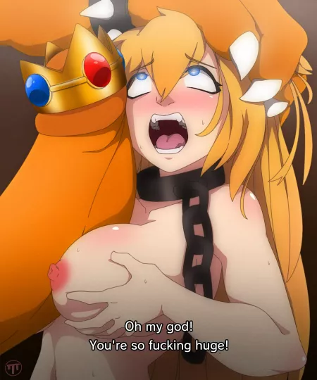 Princess peach tittyfucks Bowser (Threetwigs) [Super Mario Bros.] by 3Twig
