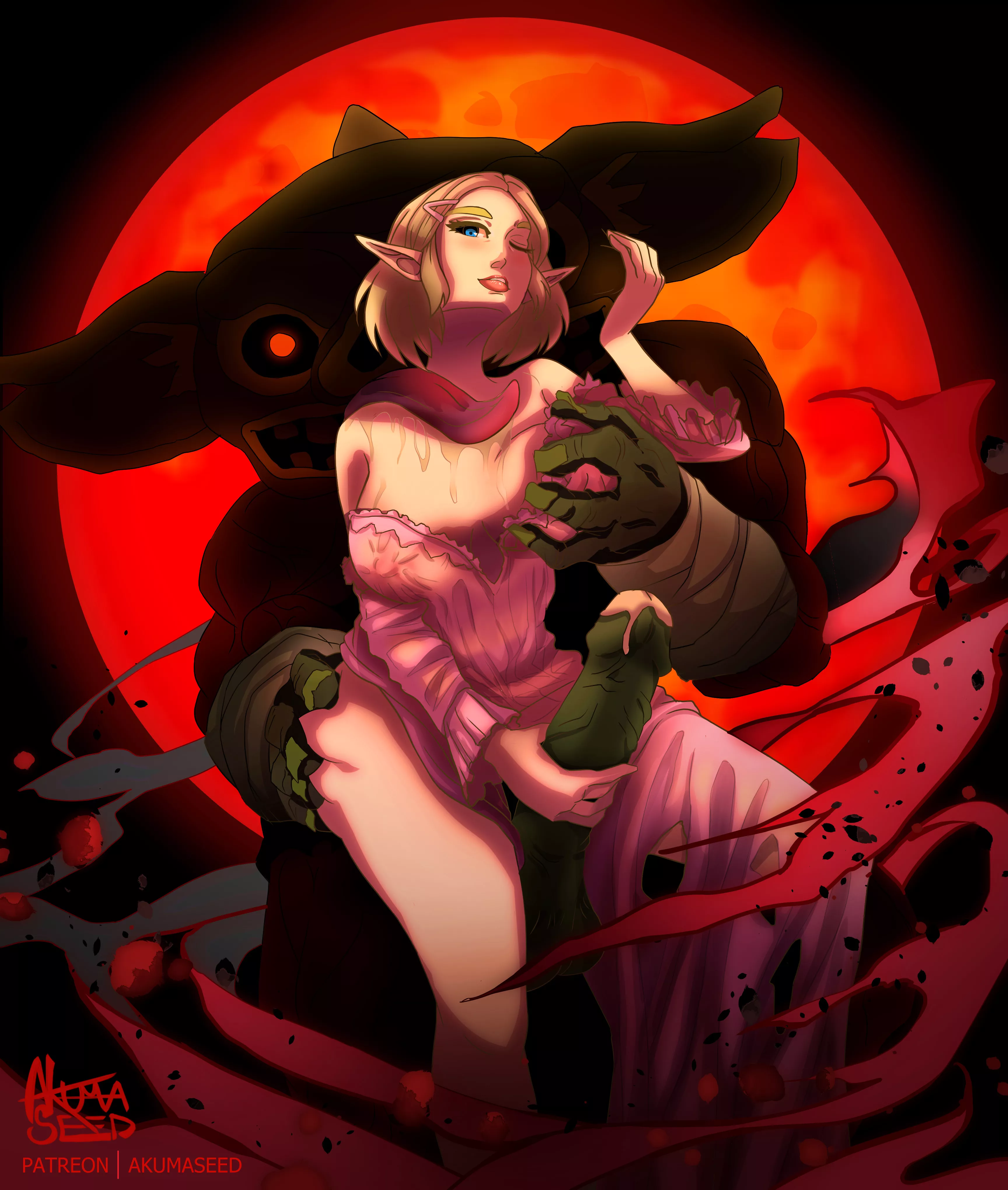 Princess Zelda & Big Bokoblin posted by akumaseed