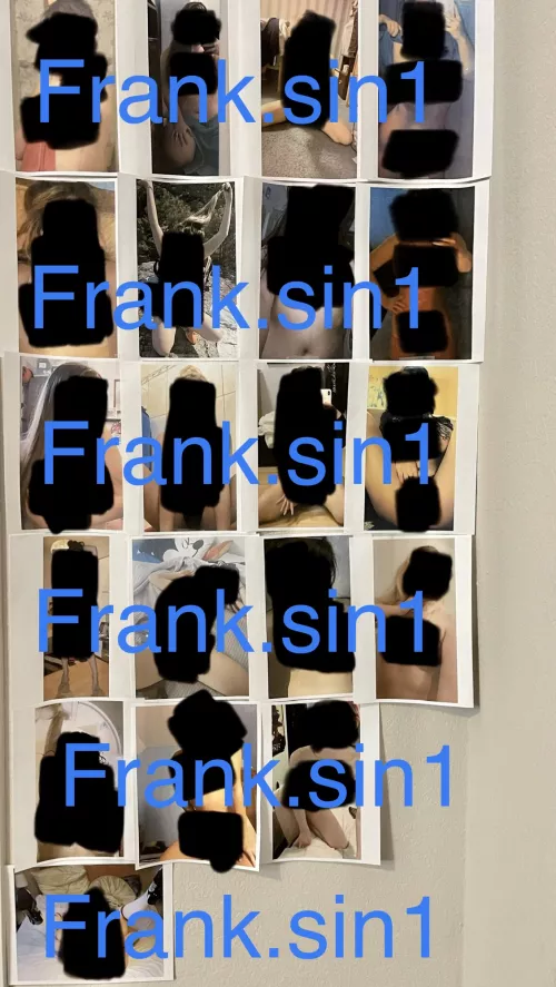 Printing nudes and sticking them on a wall till it’s full of nudes. It’s filling up! HMU if you want to add your girl/gf/wife kik frank.sin1 by AdditionalFail6245