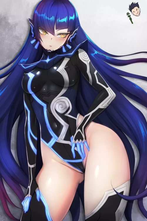 Protagonist Highleg Leotard (Nukemichi1020) [Shin Megami Tensei] by sequence_string