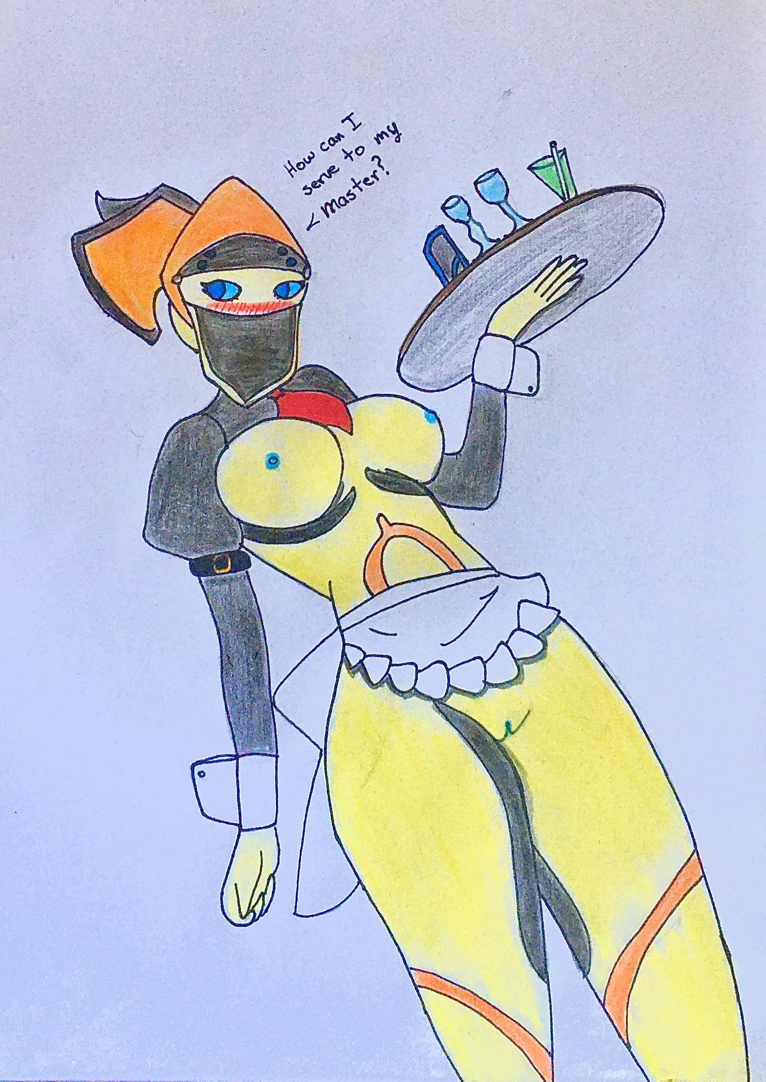 Protea Maid. A simple one cuz I’m on exams and I have a more complex wip posted by LugerP083789