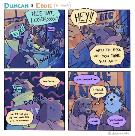 Protective (@doginacafe in Twitter!) by VioletPurplePink