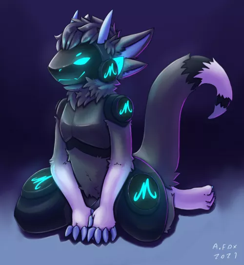Protogen Commission I did by Mr-AlbaFox