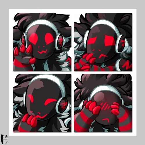 Protogen Emotes Commission | Art by Me (@pandoodle_arts) by GummiPeet