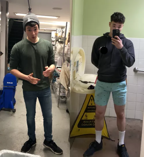 Proud of my leg gains!! by WolfieZee