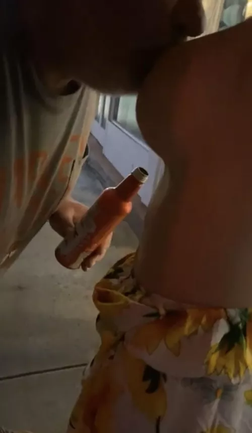 Public flash turns into getting my tits sucked. by KeysCouple