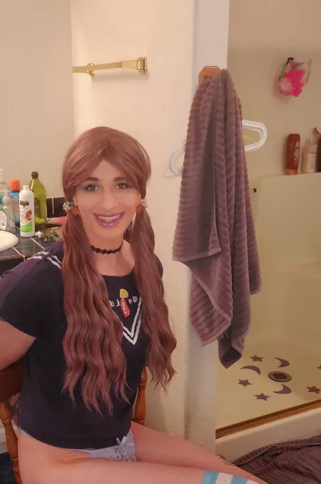 Pull my pigtails daddy? 😁 by softpunkbby