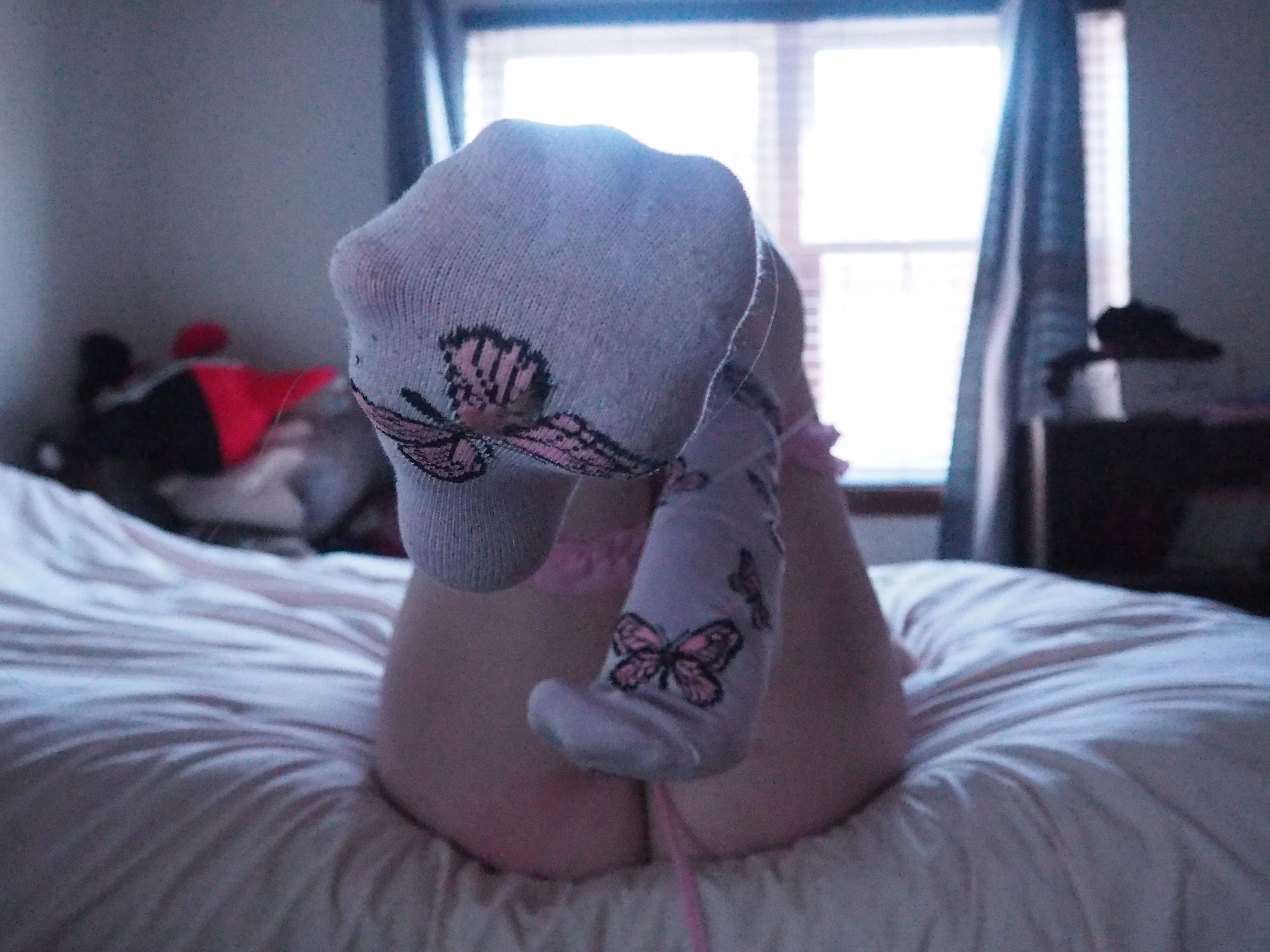 Pull the sock off for me? 😜 posted by lillacp