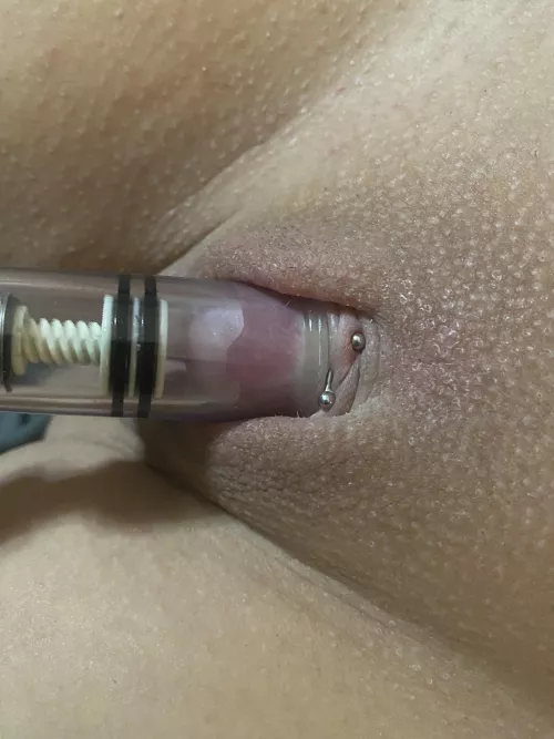 Pumping my clit! by titsandtat2s