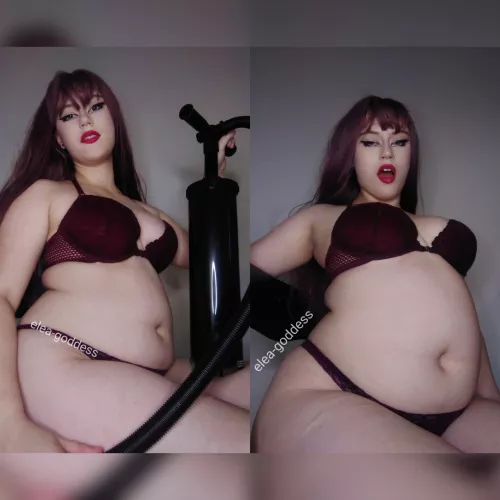 Pumping my gut up by elea-goddess