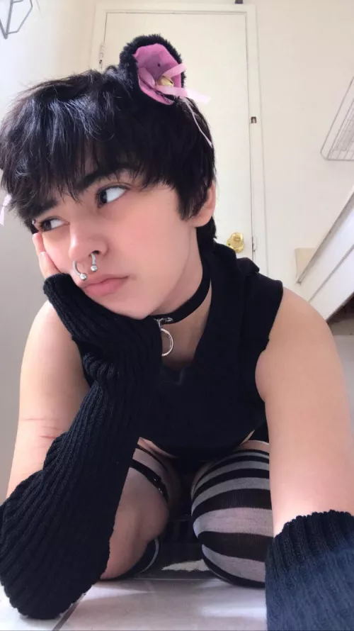 punk cat boy :3 by crustxc