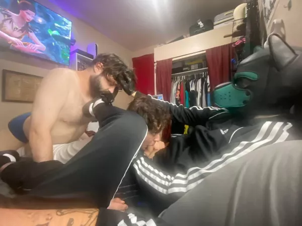 Pup got a few bones in him 😅 by kinkyboy3