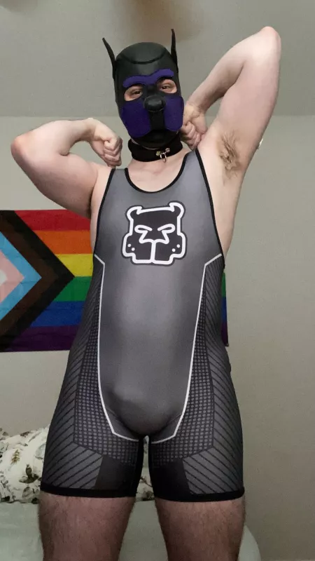 Pup is ready to tussle 😈💦 what do I get if I win? by AAranting