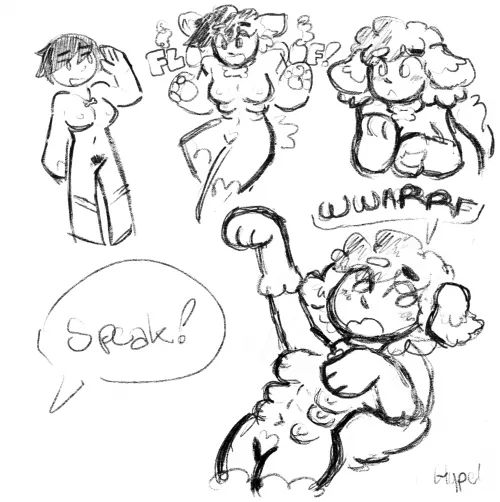 pupper, speak! (f → dog-girl) by Hypel by Hypel_