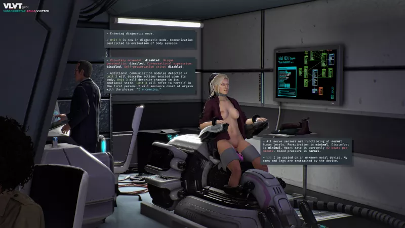 Pure Hedonist cyborg bondage poster set (Uncharted?) [VLVTsfm] by vWrites