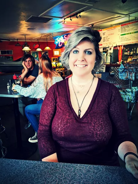 Purple see thru top, pierced nipple by fandenylon