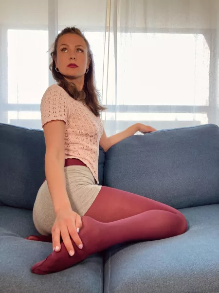 Purple tights 🥳 by nylonbea