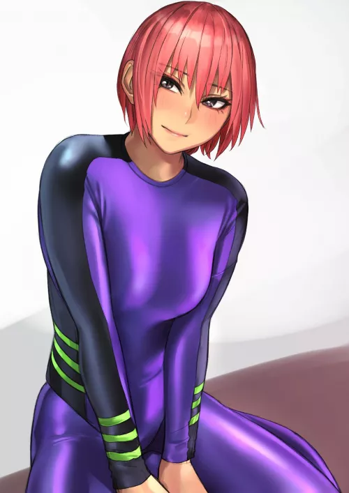 Purple/Black Bodysuit by CheetahSperm18